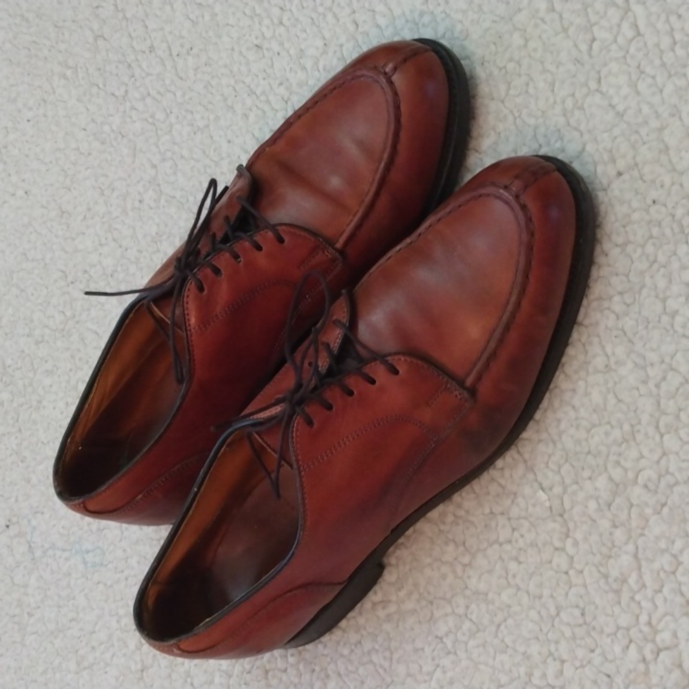 Allen Edmonds Bradley Leather Norwegian Split Toe Derby Shoes (Made in USA) 9.5D - Picture 2 of 15